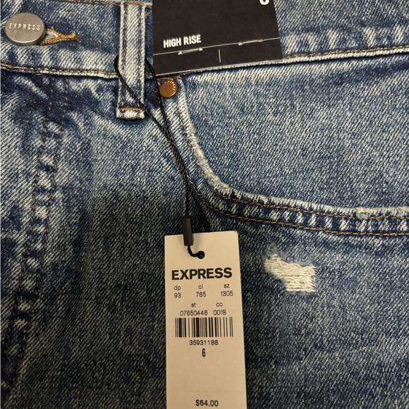 Express Classic Blue Mini Skirt. Size 6. - Picture 4 of 4